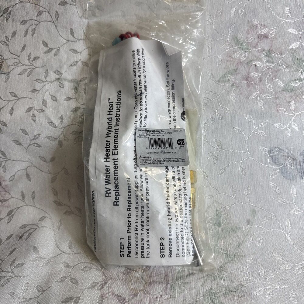 Camco 11674  Hybrid Heat  Replacement Hot Water Heater Element   6 Gallon
